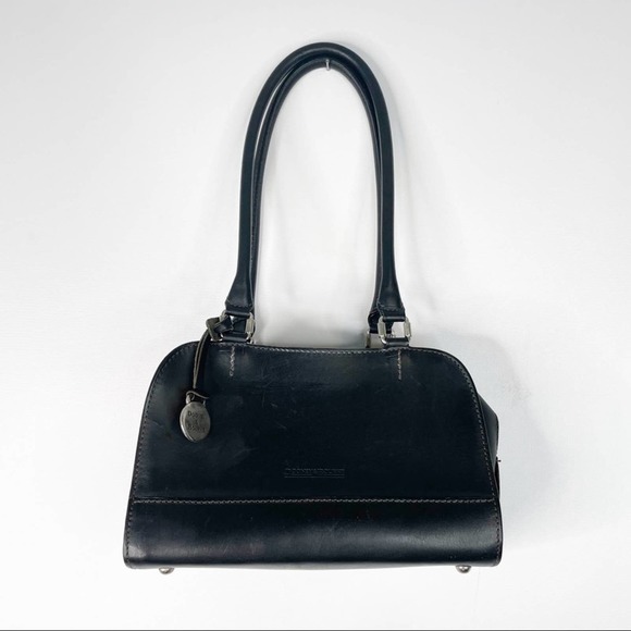 Dooney & Bourke Black Leather Mini Alto Dome Bag - Picture 1 of 9